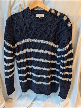 Sezane James Jumper Size M Color Navy Blue